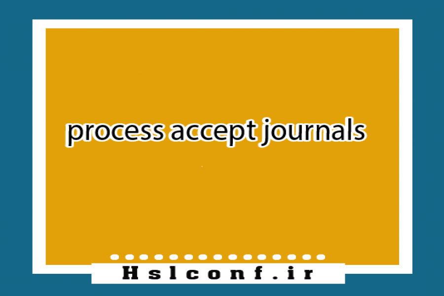 The application process for printing accepted articles in journals